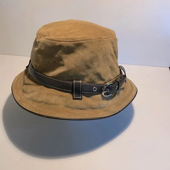 Coach Suede bucket hat Coach Bucket Hat M/L Vintage Buckle Strap Leather Hat Suede  main image 2